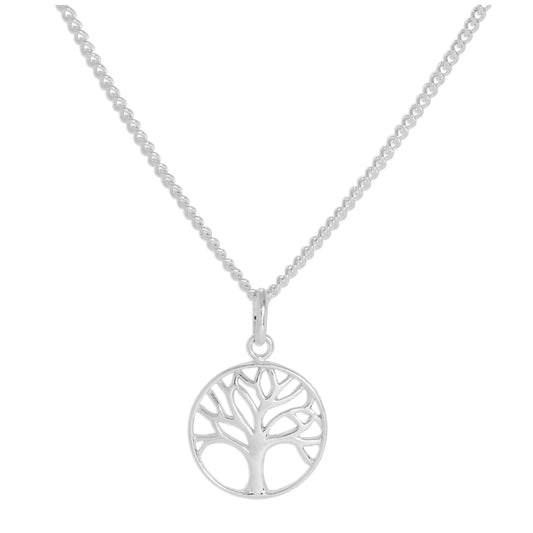 Sterlingsilber Baum des Lebens Halskette 40,5 - 61cm