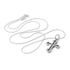 Sterling Silver Gothic Cross Pendant Necklace 14 - 28 Inches