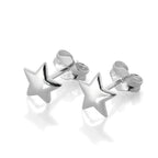 Sterling Silver Star Stud Earrings