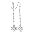 Sterling Silver Wire Knot Dangle Earrings
