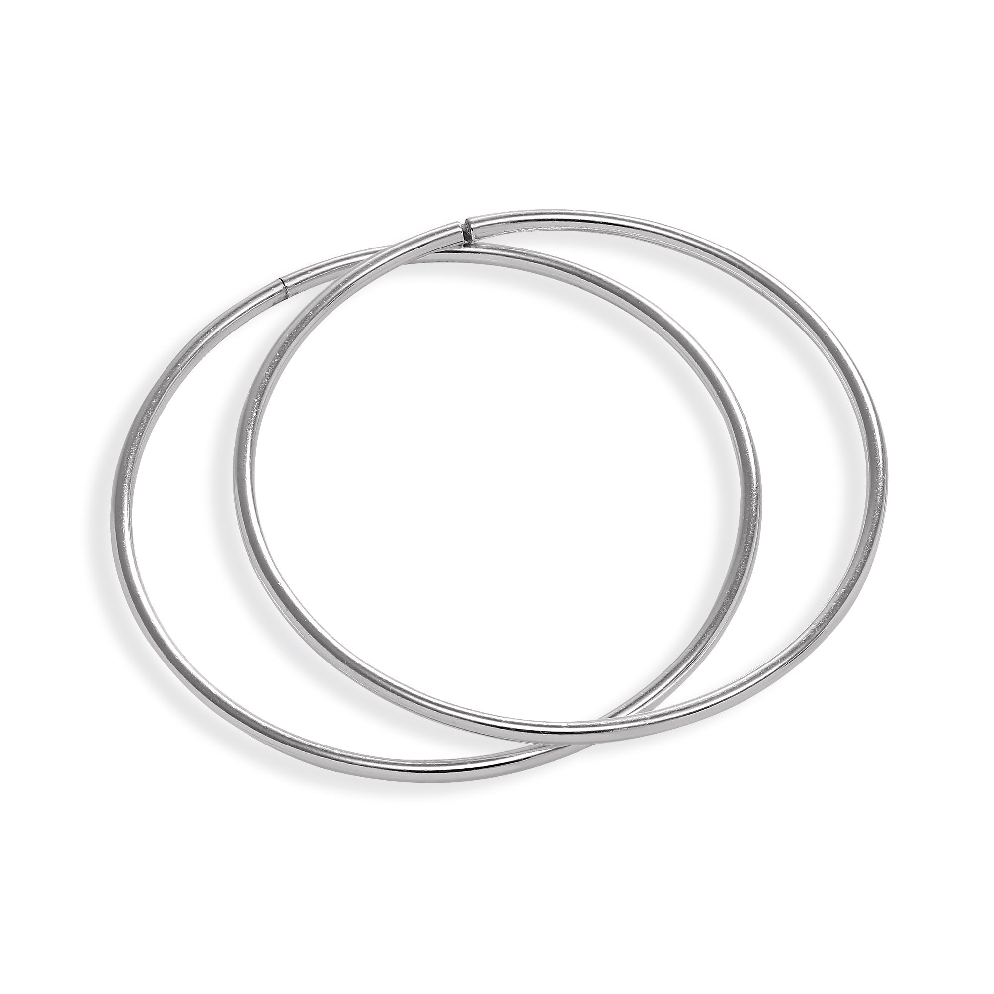Sterling Silver Lightweight Sleeper Hoop Earrings 8mm - 22mm