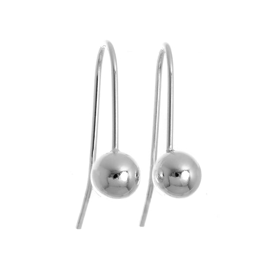 Sterling Silver 6mm Ball Drop Earrings