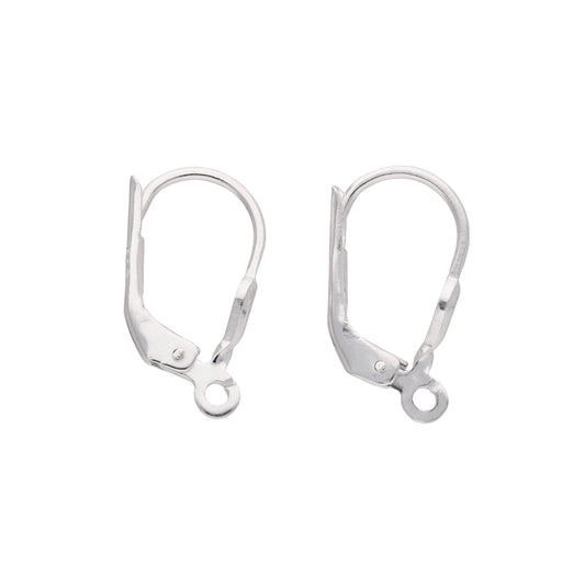 Sterling Silver Leverback Earring Wires - Pair