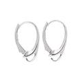 Fancy Sterling Silver Leverback Earring Wires - Pair