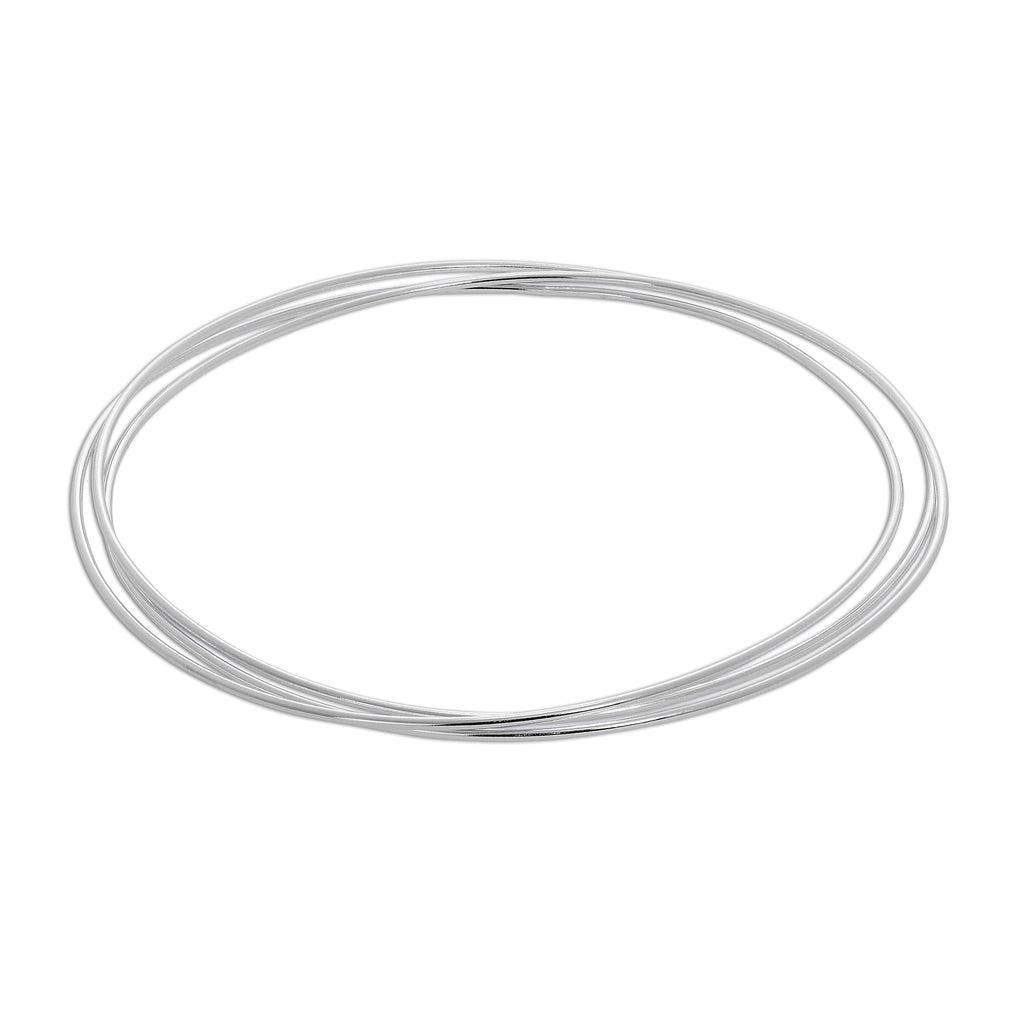 Sterling Silver Triple Stacking Bangle