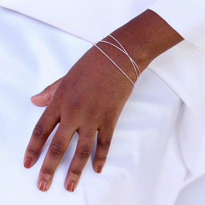 Sterling Silver Triple Stacking Bangle