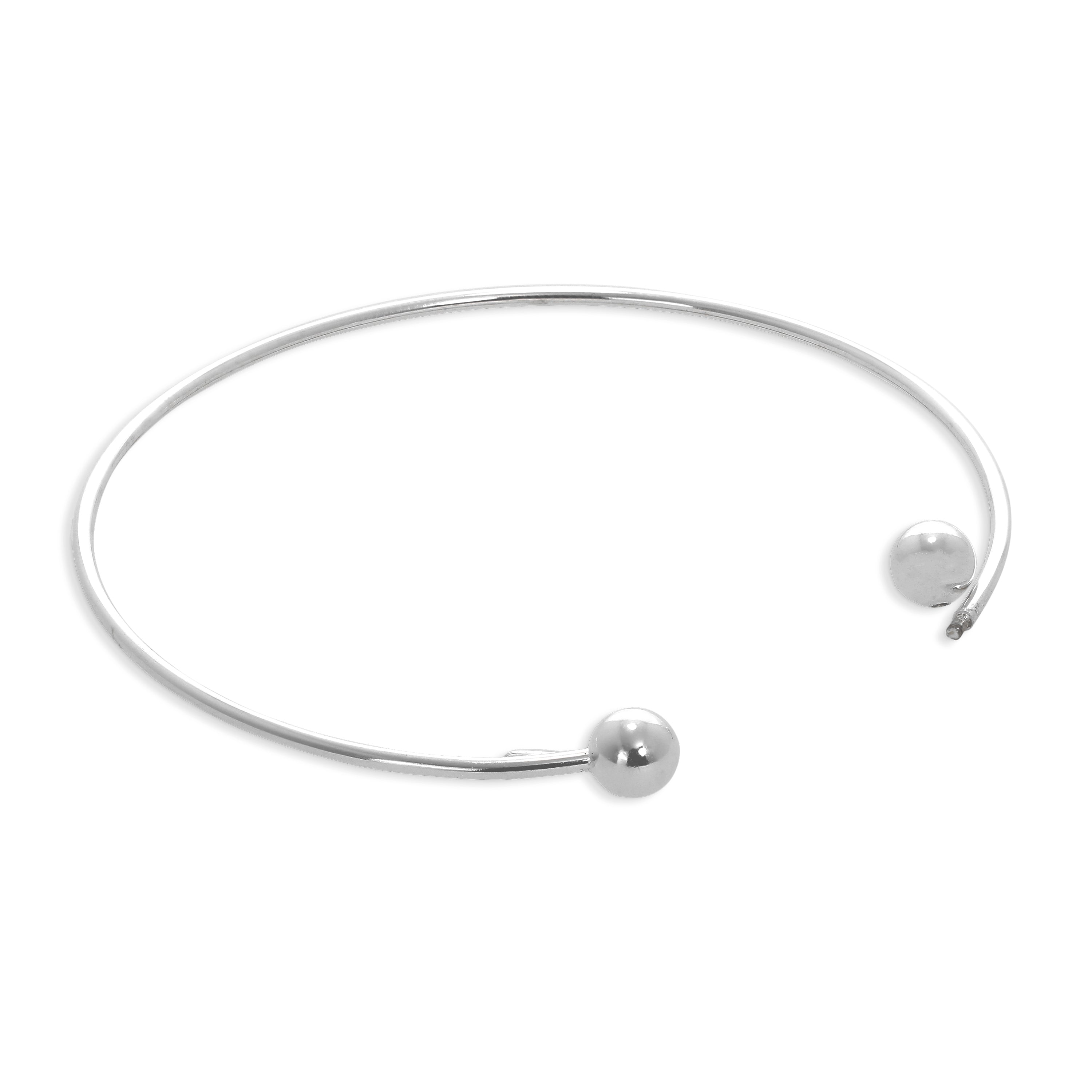 Sterling Silver Torque Bangle