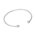 Sterling Silver Ladies Torque Bangle