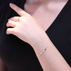 Sterling Silver Fine Bracelet with 3.5mm Pearls