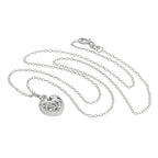 Sterling Silver Open Puffed Heart Pendant Necklace 14 - 32 Inches