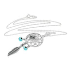 Large Sterling Silver Dreamcatcher Necklace on Chain
