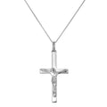 Heavy Sterling Silver Crucifix Cross Pendant Necklace 14 - 28 Inches