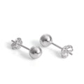 Sterling Silver Lightweight Ball Stud Earrings 1mm - 12mm