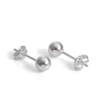 Sterling Silver Lightweight Ball Stud Earrings 1mm - 12mm