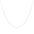 Light Sterling Silver Flat Cable Chain Necklace 16 - 22 Inches