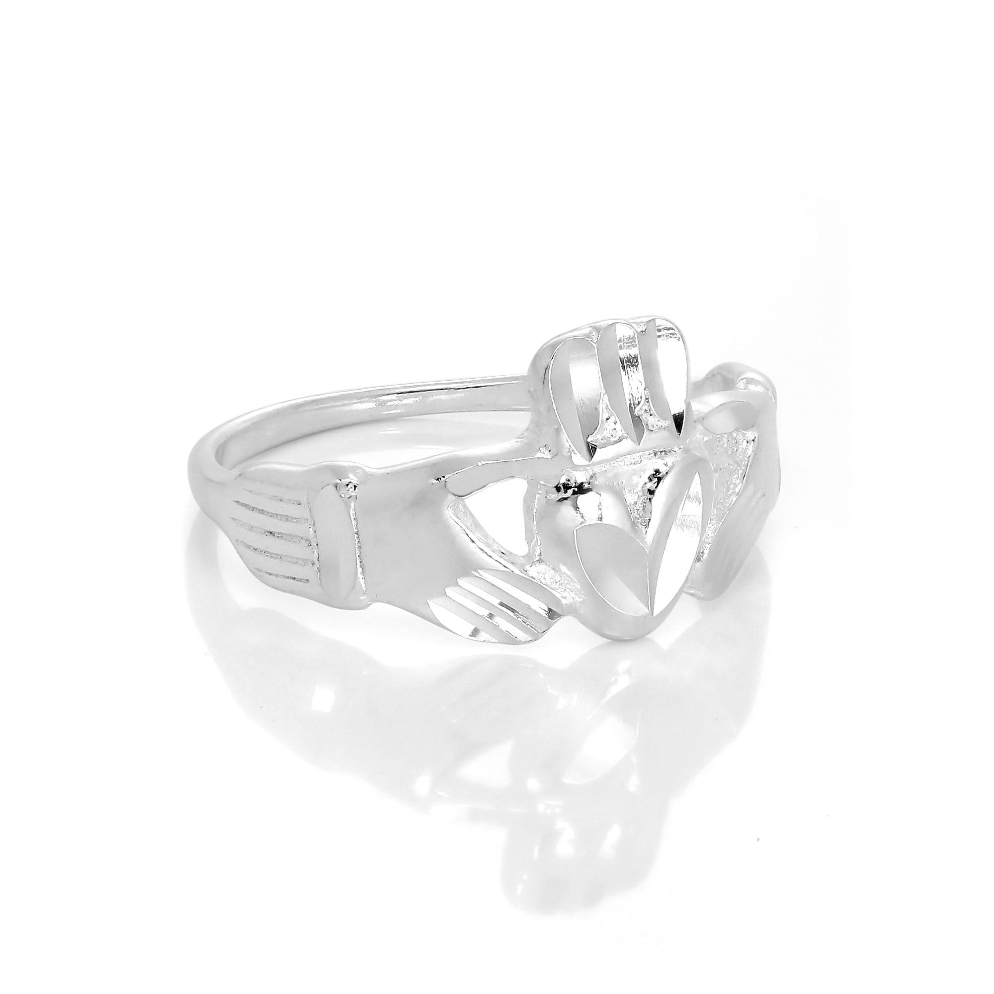 Sterling Silver Claddagh Ring Size I - W