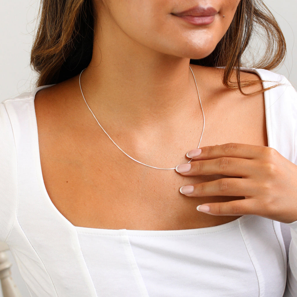 Sterling Silver Box Chain 14 - 22 Inches