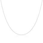 Sterling Silver 1mm Bead Chain 14 - 22 Inches