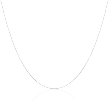 Sterling Silver 1mm Snake Chain 14 - 22 Inches