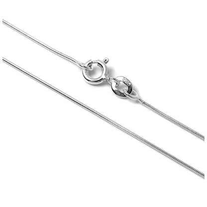 Sterling Silver 1mm Snake Chain 14 - 22 Inches