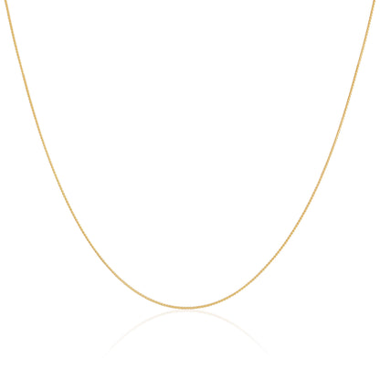 Gold Plated Sterling Silver Foxtail Chain 14 - 28 Inches