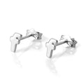 Sterling Silver Alphabet Letter Stud Earrings