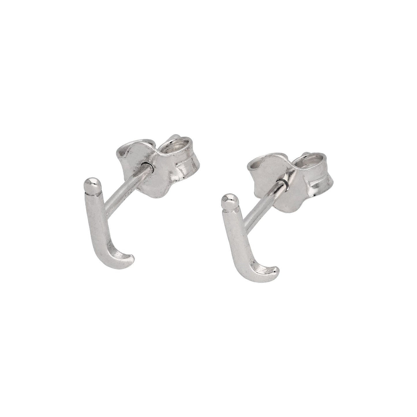 Sterling Silver Alphabet Letter Stud Earrings