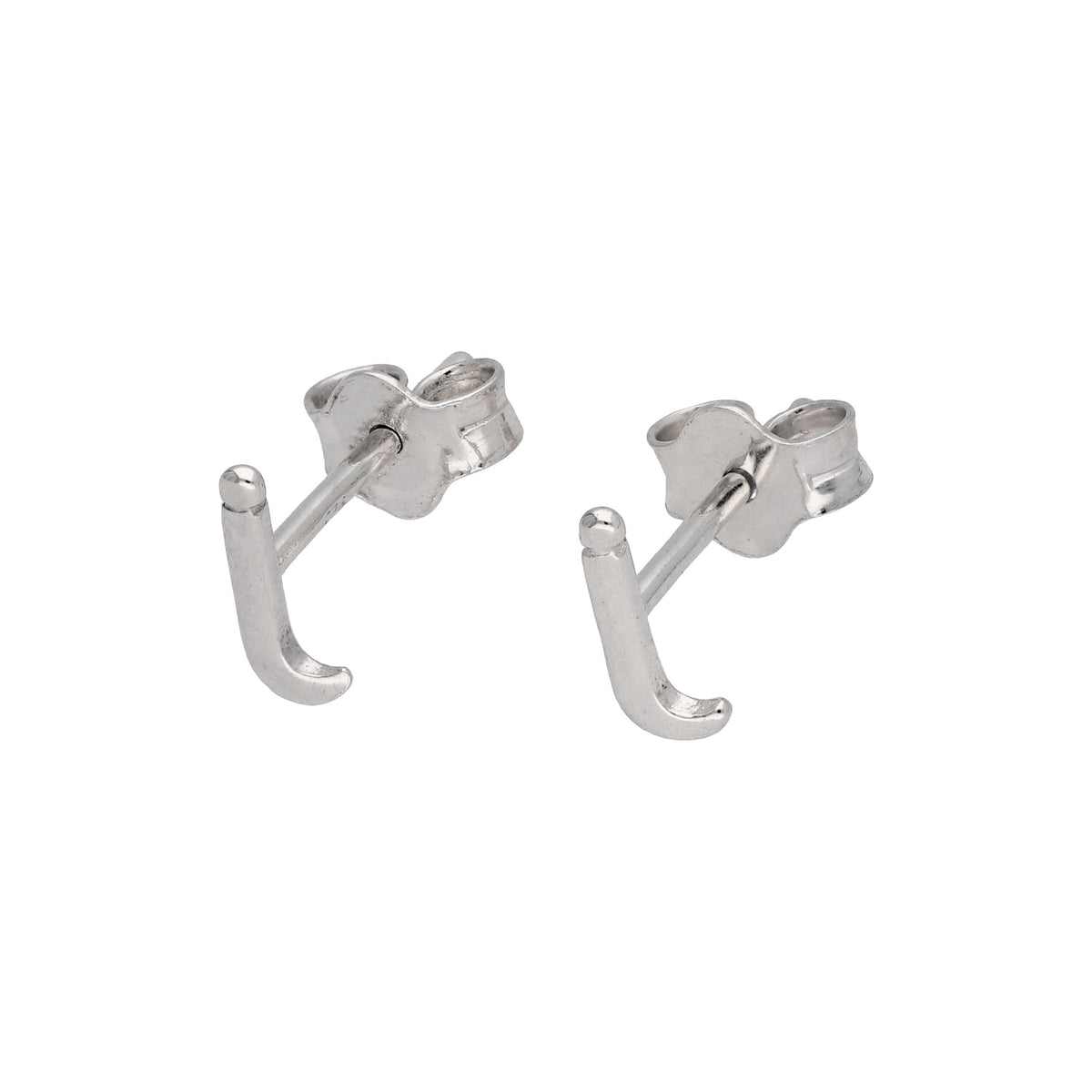 Sterling Silver Alphabet Letter Stud Earrings