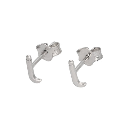 Sterling Silver Alphabet Letter Stud Earrings