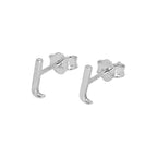 Sterling Silver Alphabet Letter Stud Earrings