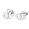 Sterling Silver Alphabet Letter Stud Earrings