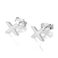 Sterling Silver Alphabet Letter Stud Earrings