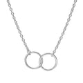 Sterling Silver Fine Belcher Chain Infinity Necklace