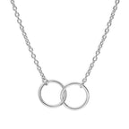 Sterling Silver Fine Belcher Chain Infinity Necklace