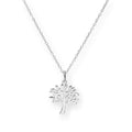 Sterling Silver 18 Inch Oak Tree Necklace