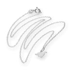 Small Sterling Silver 18 Inch Dinosaur Necklace