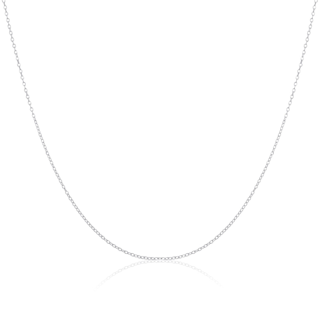 Sterling Silver Belcher Chain Necklace 14 - 18 Inches