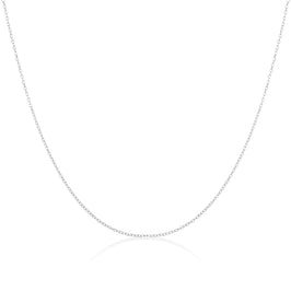 Sterling Silver Belcher Chain Necklace 14 - 18 Inches
