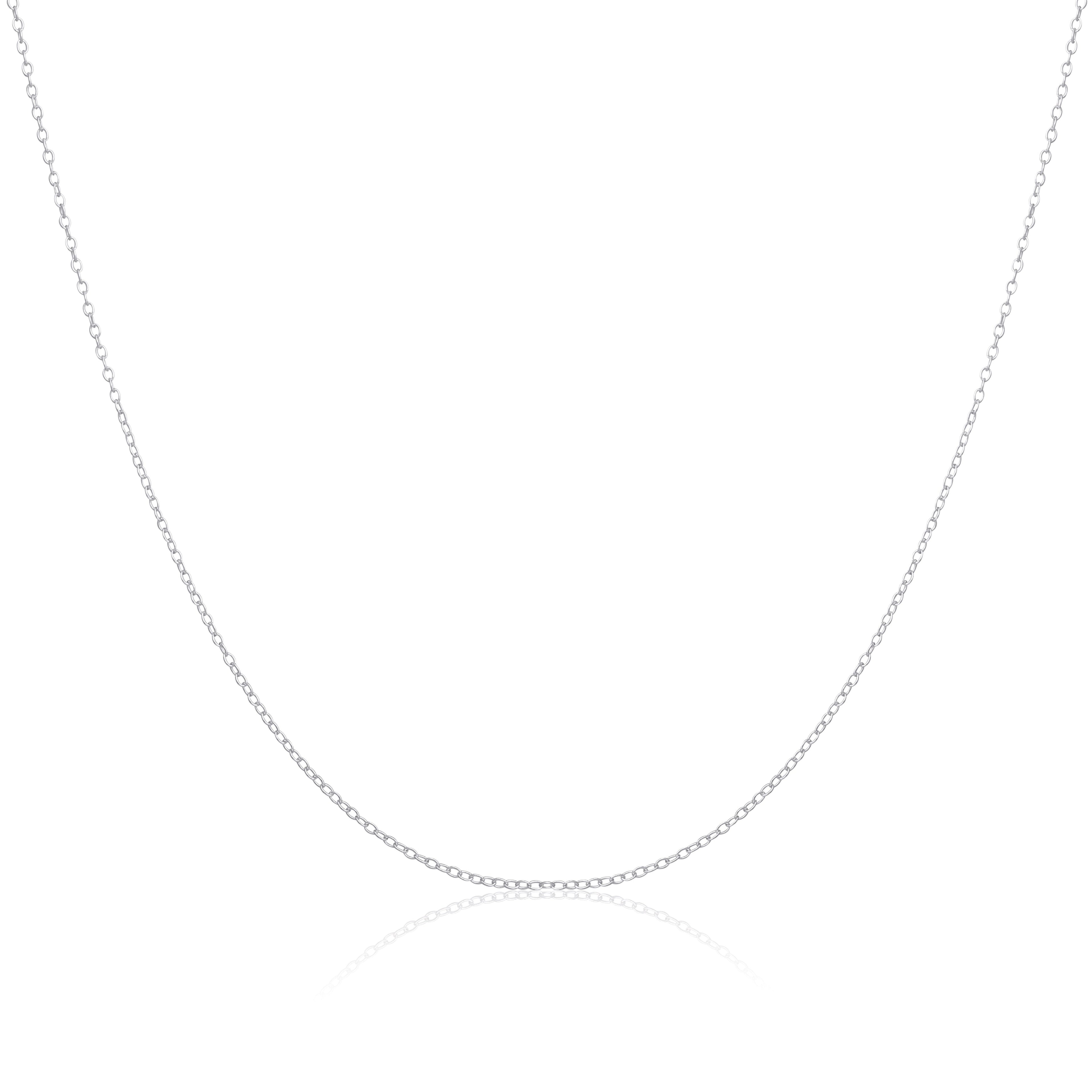 Sterling Silver Belcher Chain Necklace 14 - 18 Inches