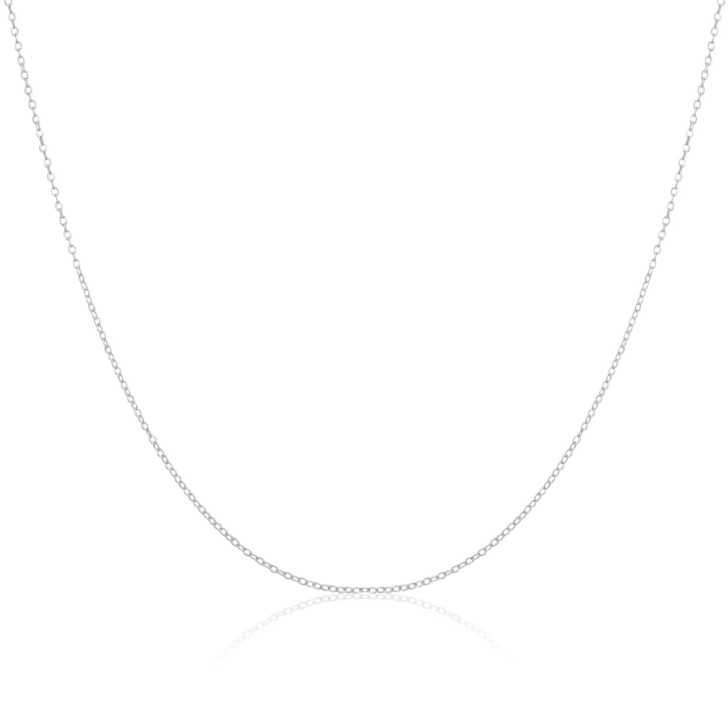 Sterling Silver Belcher Chain Necklace 14 - 22 Inches