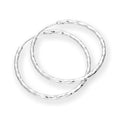 Sterling Silver Diamond Cut Hoop Earrings 18mm 24mm 28mm