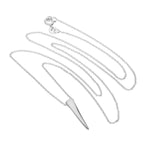 Sterling Silver Claw Necklace on 22 Inch Chain
