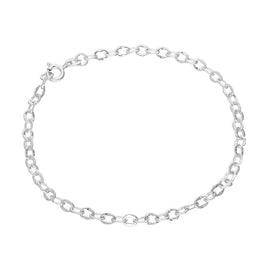 Sterling Silver Charm Bracelet 5.5 Inches 6 Inches 7.5 Inches 8 Inches