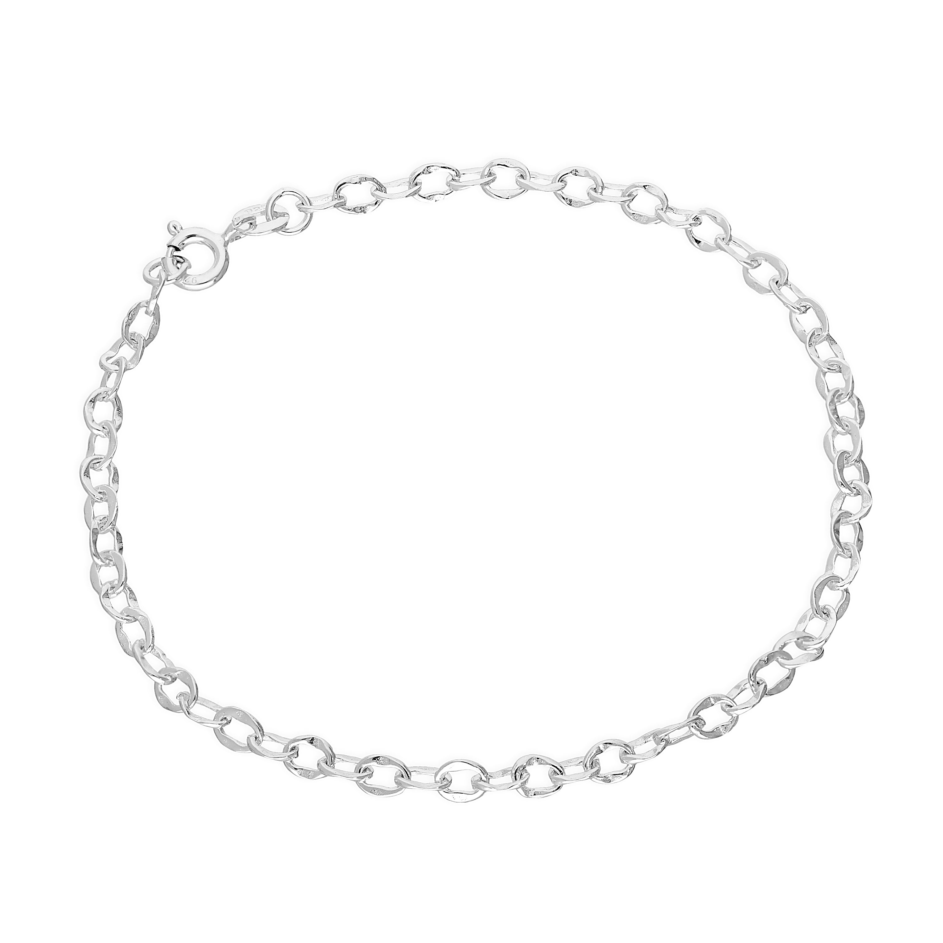 Sterling Silver Charm Bracelet 5.5 Inches 6 Inches 7.5 Inches 8 Inches