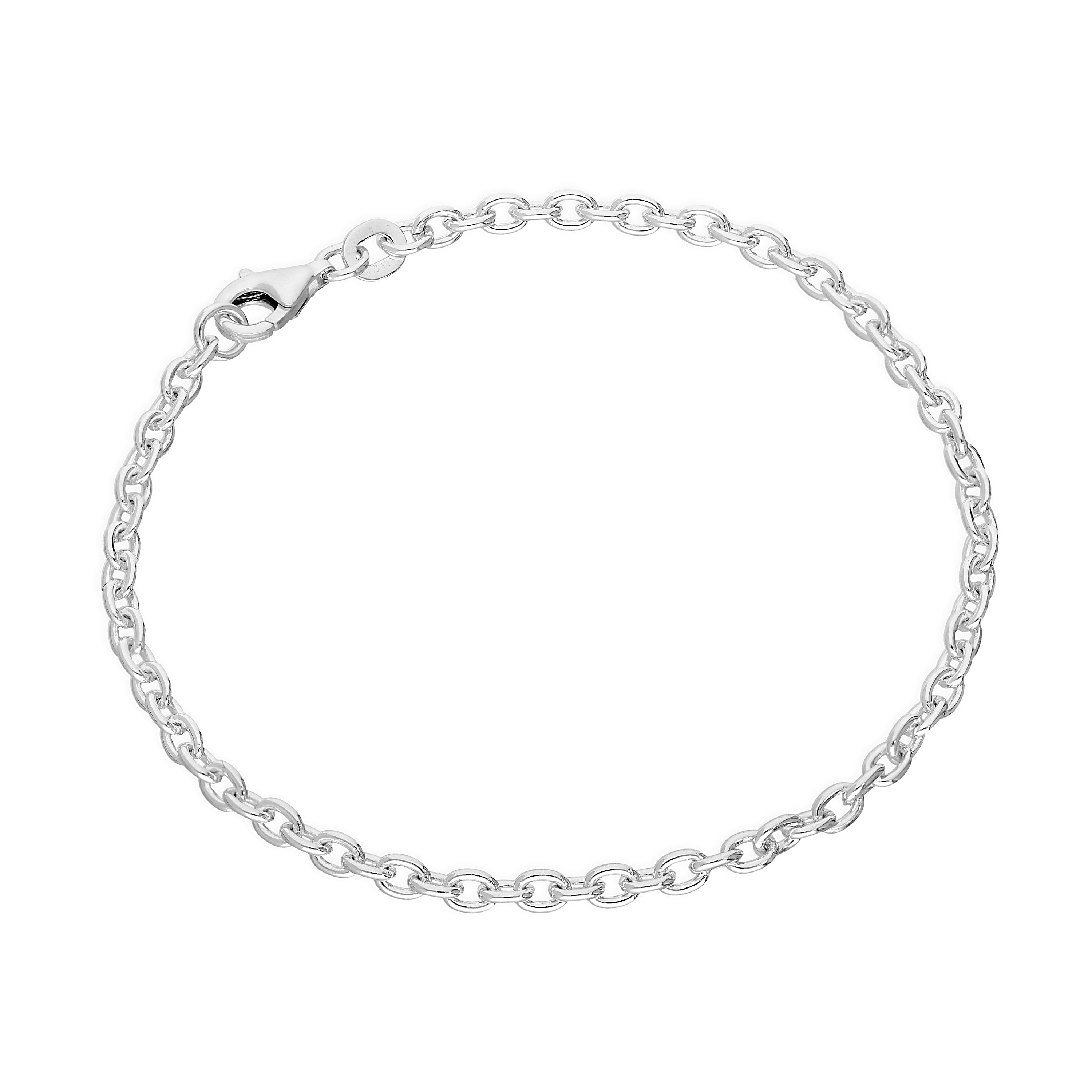 Sterling Silver Charm Bracelet 5.5 Inches 6 Inches 7 Inches 8 Inches