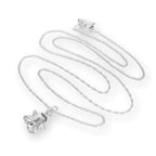 Sterling Silver Spooky Ghost Pendant Necklace 16 - 22 Inches