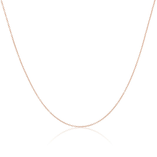 Rose Gold Plated Sterling Silver Trace Chain 14 16 18 20 22 Inches