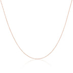 Rose Gold Plated Sterling Silver Trace Chain 14 16 18 20 22 Inches