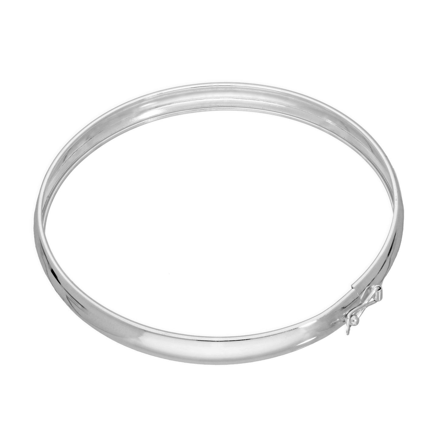 Sterling Silver 65mm Adult Hinged Bangle