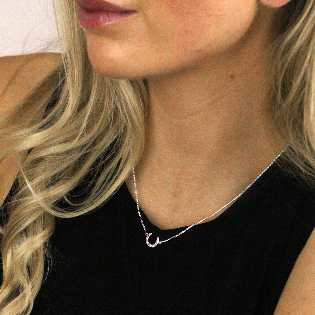 Sterling Silver Lucky Horseshoe Necklace